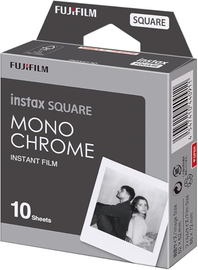 SQUARE Monochrome Instant Film (10 Exposures)